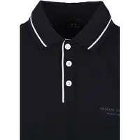 Armani Exchange pour homme. XM001557AF10363UB101 Polo stretch marine (M), Casuel, Coton, Manche courte