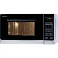Sharp Four à micro-ondes Home Appliances R 242INW Surface plane Micro-ondes uniquement 20 L 800 W Argent