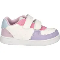 Geox Chaussures ECLYPER pour filles, chaussures basses, chaussures d'escalade, blanches, pour le quotidien