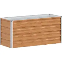 Syfax Jardinière surélevée Marron Clair 100 x 40 x 45 cm