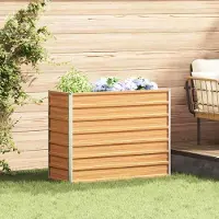 Prolenta Maison Exclusive - Potager surélevé marron clair 100 x 40 x 77 cm en acier galvanisé