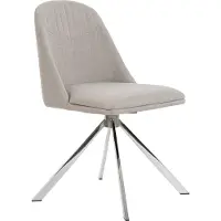 ANGEL CERDA SL Angel Cerdá chaise pivotante en tissu gris 4020