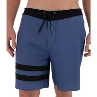 Hurley Short de bain Phantom Block Party Renegade 18 pouces, bleu, taille 32 pour homme, bleu, taille 32