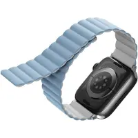 Uniq Bracelet Revix réversible Apple Watch | 44/45/46/49 mm - Arctic (White/Blue)