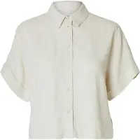 Selected Chemisier 'Viva' gris clair