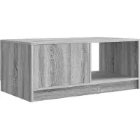 vidaXL Table basse Sonoma gris, 90 x 50 x 37 cm, en panneaux de particules