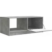 vidaXL Table basse gris béton 90 x 50 x 37 cm en aggloméré