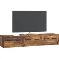 vidaXL Meubles TV, 147 x 34,5 x 27 cm, bois de récupération, panneaux de particules