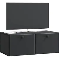 vidaXL Meuble TV mural 78,5 x 41 x 30 cm Noir