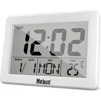 Mebus 25738 Réveil à quartz, digital