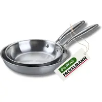 Fackelmann Set de 2 poêles de cuisson 20/28 cm en inox sans Vita3