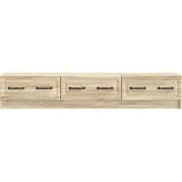 vidaXL : Meubles TV, 147 x 34,5 x 27 cm, imitation chêne Sonoma, panneaux de particules