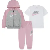 Nike Set gris foncé / rose / pitaya / blanc