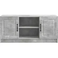 vidaXL Meuble TV , gris béton, 102 x 34,5 x 47 cm, aggloméré