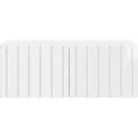 vidaXL Meuble TV mural 78,5 x 41 x 30 cm Blanc brillant