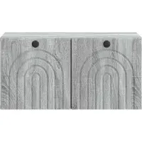 vidaXL Meuble TV mural Sonoma gris 59,5 x 31 x 30 cm