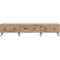 vidaXL Meuble TV 147 x 34,5 x 30 cm en aggloméré chêne Artisan