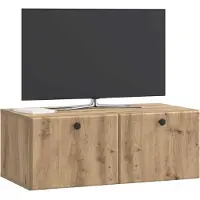 vidaXL Meuble TV mural 78,5 x 41 x 30 cm, chêne Artisan