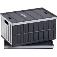 Vevor Caisse Plastique Pliable avec Couvercle 65 L