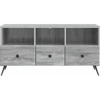 vidaXL Meuble TV Sonoma gris 102 x 34,5 x 50 cm en aggloméré