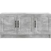 vidaXL Meuble TV , gris béton, 99 x 34,5 x 47 cm, aggloméré