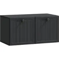 vidaXL Meuble TV mural , noir, 59,5 x 31 x 30 cm
