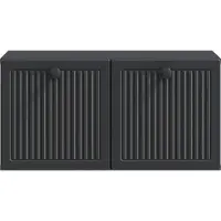 vidaXL Meuble TV mural , noir, 59,5 x 31 x 30 cm