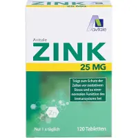 Avitale Zinc 25 mg Comprimés 120 Capsules