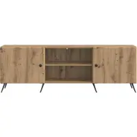 vidaXL Meuble TV 150 x 31 x 50 cm en bois d'ingénierie « chêne artisan »