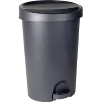Eda Plastiques Poubelle Stepy 27l Poubelle à Pédale Anthracite - Eda