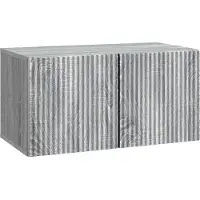 vidaXL Meuble TV mural, 59,5 x 31 x 30 cm, imitation chêne Sonoma gris