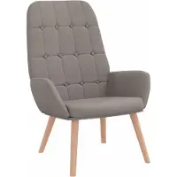 vidaXL Fauteuil relax Taupe Tissu
