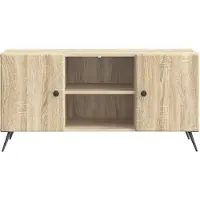 vidaXL Meuble TV 102 x 34,5 x 50 cm en aggloméré chêne Sonoma