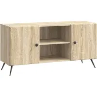 vidaXL Meuble TV 102 x 34,5 x 50 cm en aggloméré chêne Sonoma