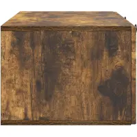 vidaXL Meuble TV mural en chêne fumé 99 x 41 x 30 cm