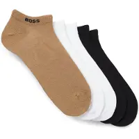 BOSS Chaussettes marron / noir / blanc cassé