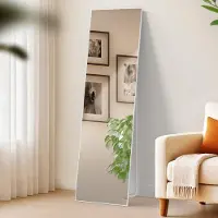 CLP Miroir Benicia, Couleur:blanc mat, Dimension:140x40 cm