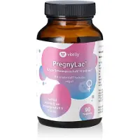 Vitelly PregnyLac Vitamines pour la grossesse – 90 gélules – 19 micronutriments, dont du folate, du fer et de la vitamine D3 – Grossesse et allaitement