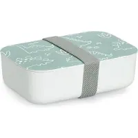 Zeller Lunch Box "Dino", plastique, Lunch box, Multicolore, Vert, Blanc