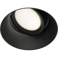 Maytoni Luminaire encastré à œillet mobile rond noir 1xGU10 50W Dot