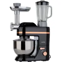 Klarstein Robot Patissier Multifonctions, Batteur sur Socle, Bol 5L, Robot Cuisine 1800W, Blender 1.5L, Robot Multifonction Petrin Boulangerie, Hachoir à Viande, Batteur Electrique Cuisine, 6 Vitesses