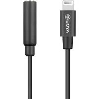 Boya By-k3 3.5mm Female Trrs Male Lightning Cable Adapter Clair