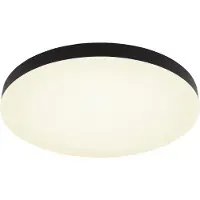 Globo Lighting Plafonnier en plastique noir mat, LED