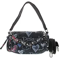 Desigual Sac à bandoulière marine / bleu ciel / argent