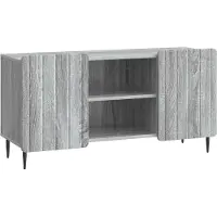 vidaXL Meuble TV Sonoma gris 102 x 34,5 x 52 cm en aggloméré