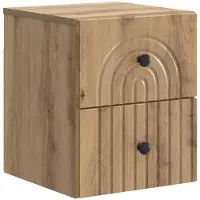 vidaXL Cabinet de chevet mural Chêne artisanal 33 x 34,5 x 40 cm