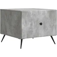 vidaXL Table basse gris béton 49 x 50 x 40 cm en aggloméré