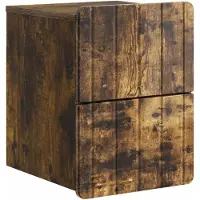 vidaXL Cabinet de chevet mural Chêne fumé 33 x 34,5 x 43 cm