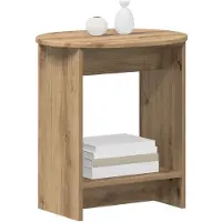 vidaXL Table d'appoint Chêne Artisanal 50 x 39,5 x 55 cm