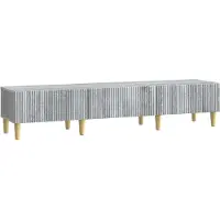 Syfax Meuble TV Sonoma gris 147 x 34,5 x 30 cm Bois d'ingénierie